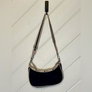 Lesportsac Small Convertible Hobo in Black & Tan